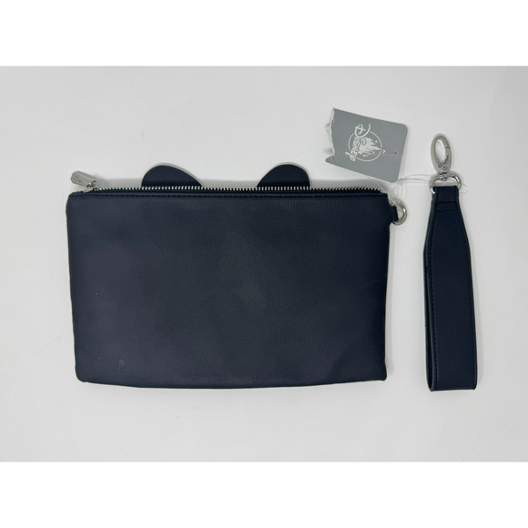 Disney Minnie Mouse Wristlet Bag Clutch Animal Print Faux Leather NEW - Picture 2 of 3